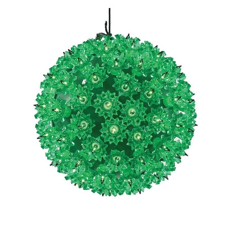 Celebrations Celebrations LED Green Starlight Sphere 7.5 in. Hanging Decor 75SLSGRA